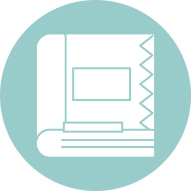 Büyü, sihirli kitap, basit web simgesi çizimi 