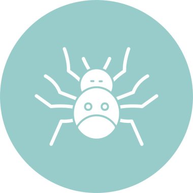 Örümcek ikonu. Web sayfası için basit illüstrasyon 
