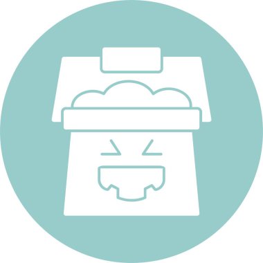 Trick or Treat simgesinin basit doğrusal çizimi