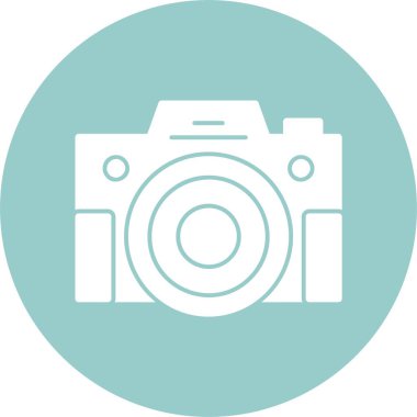 Compact photo camera icon. simple logo for app   clipart