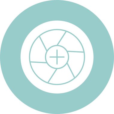 Diyafram, uygulama için basit web simgesi 