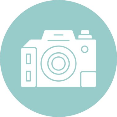 DSR fotoğraf makinesi simgesi. Uygulama için basit logo  