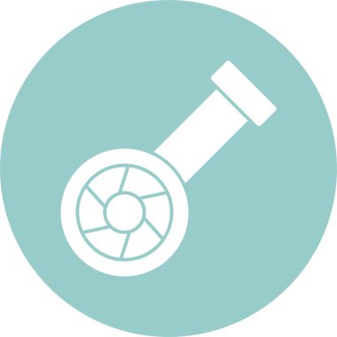 Fisheye Kamerası basit simge illüstrasyonu 