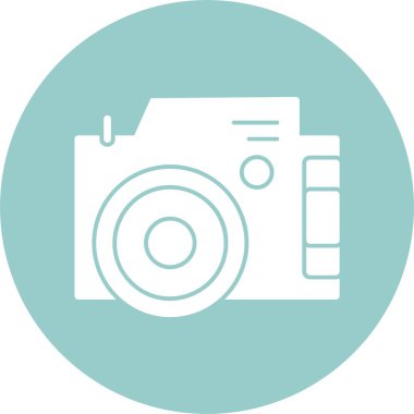 Lomografi fotoğraf makinesi ikonu. Uygulama için basit logo  