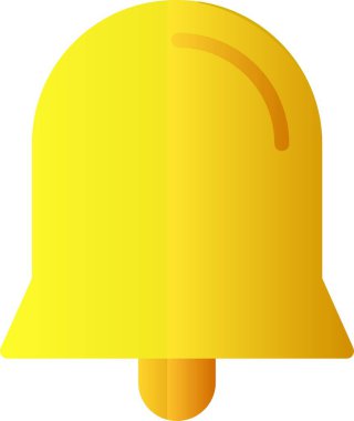 Soyut renk çan simgesi, vektör tasarımı