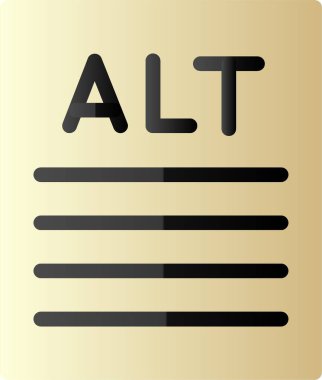 Kopyalama alanı, kağıt sayfası ve ALT simgesi için web sayfası. 