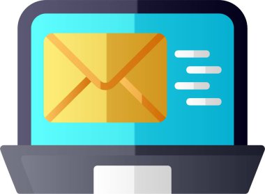 E- posta Pazarlama simgesinin temel satır resmi