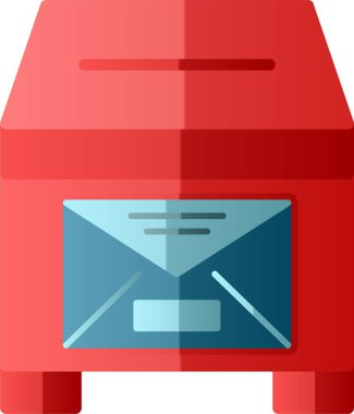 Posta kutusu simgesinin basit satır resmi