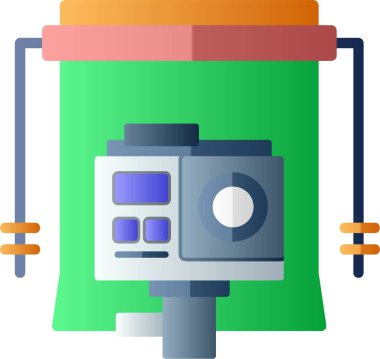 Kamera arkaplan simgesi, vektör illüstrasyonu