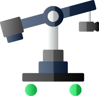 Kişisel ve ticari kullanım için Camera Crane illüstrasyonu