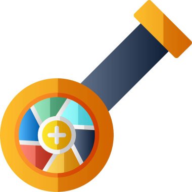 Fisheye Kamerası basit simge illüstrasyonu 