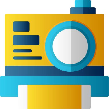 Anında Fotoğraf Makinesi, basit bir illüstrasyon 