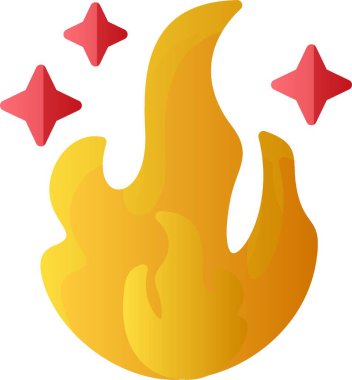 Ateş Enerjisinin temel doğrusal çizimi