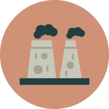 Jeotermal Enerjinin basit vektör görüntüsü