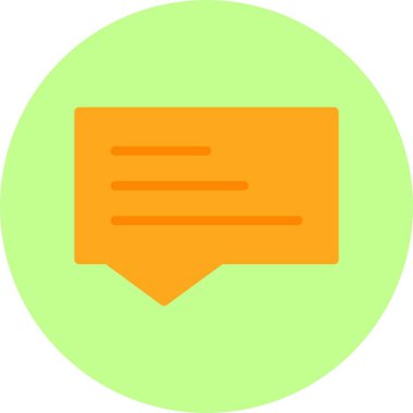 Soyut konuşma balonu vektör çizimi