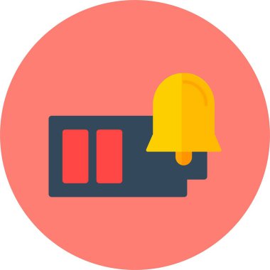 Batarya simgesinin basit vektör illüstrasyonu