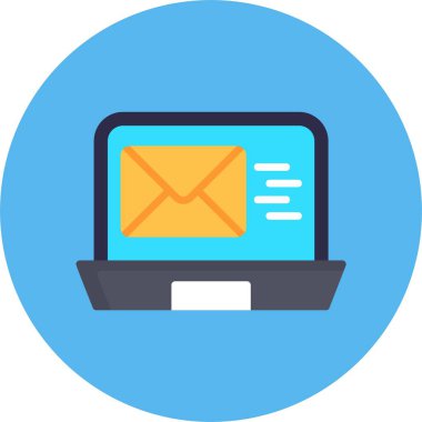 E- posta Pazarlama simgesinin temel satır resmi