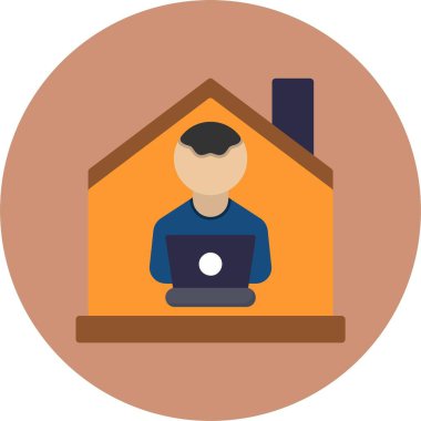 ev ayarı simgesi doldurulmuş dış hat biçimi