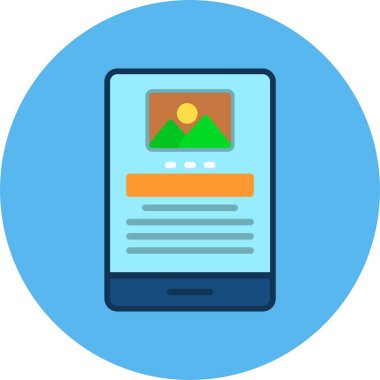 Düz Tasarım soyut renk vektörü çizimi