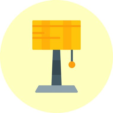 Masa Lambası 'nın basit doğrusal çizimi