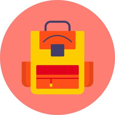 uygulama veya web sayfası için sırt çantası simgesi 