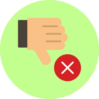 Jest ikonundan hoşlanmadım. Basit web illüstrasyonu