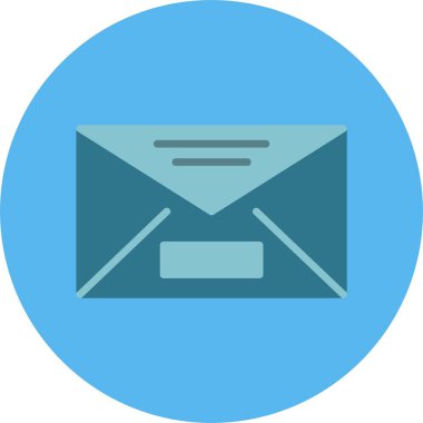 Posta - zarf simgesinin basit doğrusal resmi