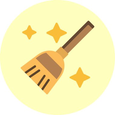 Süpürge web simgesi, uygulama için resimlemeyi basitleştir 