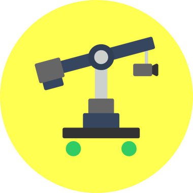 Kişisel ve ticari kullanım için Camera Crane illüstrasyonu