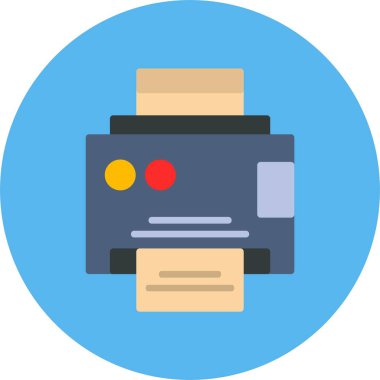 Lazer yazıcı makinesi. Web sayfası için basit simge 