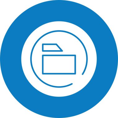 Portföy simgesinin basit doğrusal resmi