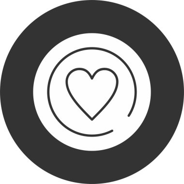 İfadeler, kalp basit web simgesi illüstrasyonu 