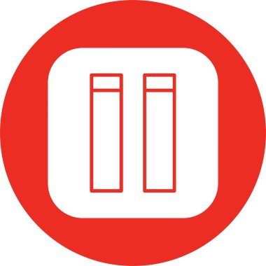 Durdur. Oyuncu için soyut vektör simgesi