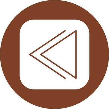 Geriye doğru. ok yönü simgesi