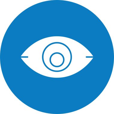 Göz simgesi. Basit web illüstrasyonu