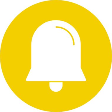 Soyut renk çan simgesi, vektör tasarımı