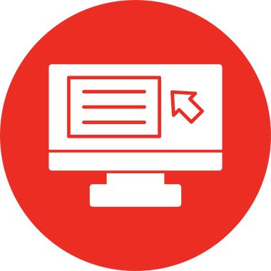 Oklu ekran okuyucu uygulaması. Basit web illüstrasyonu 