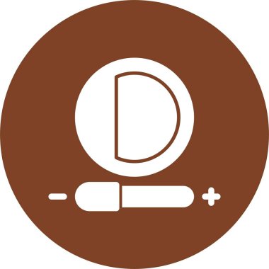 Karşıtlık ayarlama fonksiyonu. Basit web simgesi illüstrasyonu  