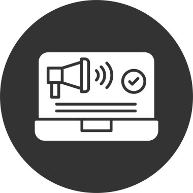 Reklam Sunumunun basit doğrusal resmi