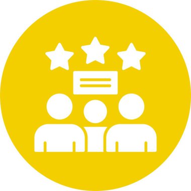 Müşteri İncelemeleri, üç yıldız ve insanlar avatarlar  