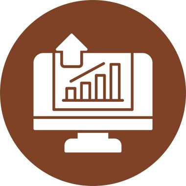 Büyüme stratejisi çizimi. ekrandaki grafik 