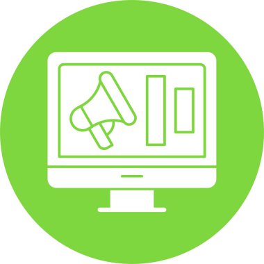 Kampanya simgesinin basit doğrusal çizimi