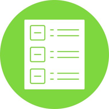 Kontrol listesi vektör simgesi. Basit tasarım çizimi