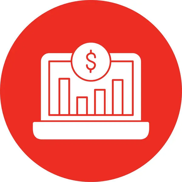 Bilgisayarı dolar işareti ve grafik grafiğiyle açtı. Ücretli Trafik