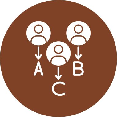 Müşteri Tipi simgesinin vektör illüstrasyonu