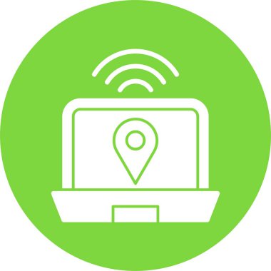 dizüstü bilgisayar ve Wi-Fi bağlantısı, ekranda nokta 