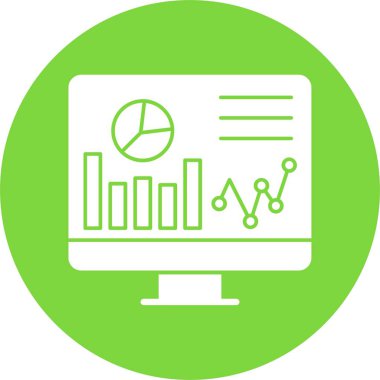 Web Analitik Çizelgesi. Uygulama için simge 