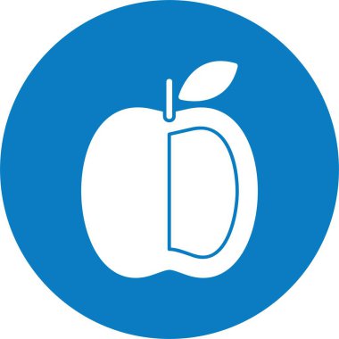 Soyut renk vektörü elma çizimi