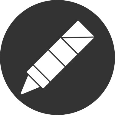 Pastel boya simgesi çizimi, uygulama için basit logo 