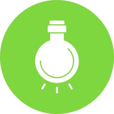 Ampulün özet vektör çizimi